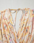 Boho Geometric V-Neck Maxi Dress