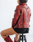 Cossette Jacket - Smoldering Ruby