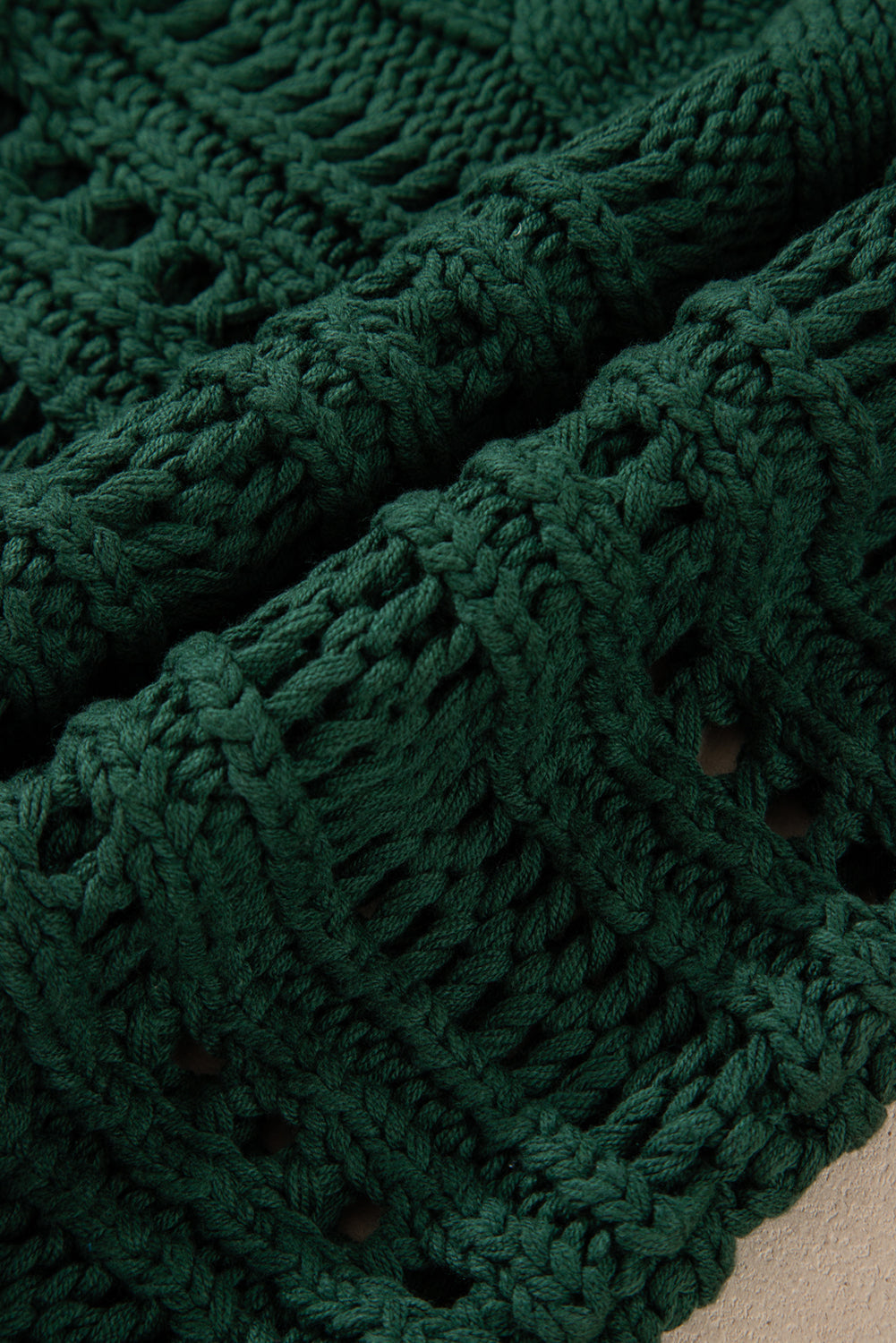 Emma Cable Knit Cropped Sweater