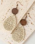 Cut-Out Water Drop Hook Earrings
