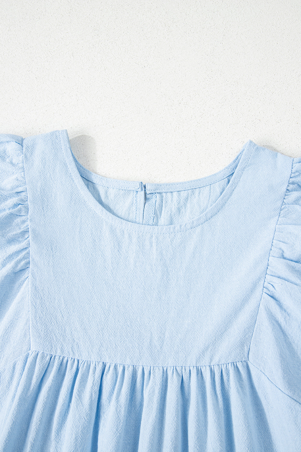Scallop Embroidered Short Sleeve Top