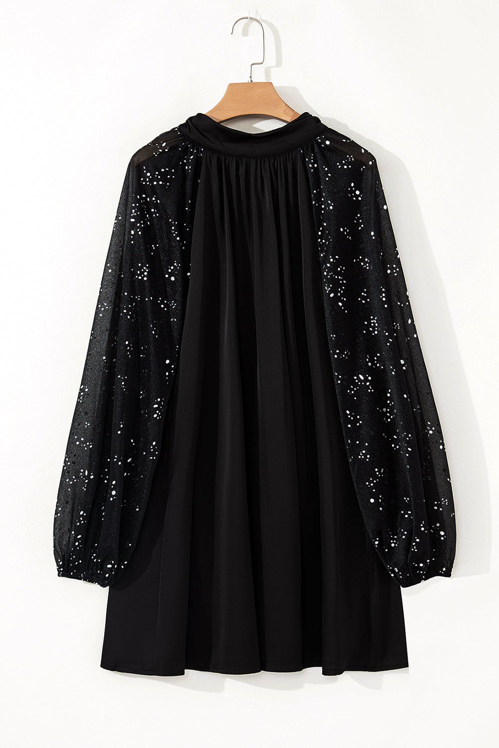 Esther Glittering Mesh Sleeve Dress
