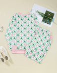 Christmas Tree Bow Top and Pants Lounge Set