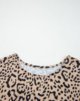 Leopard Batwing Long Sleeve Top