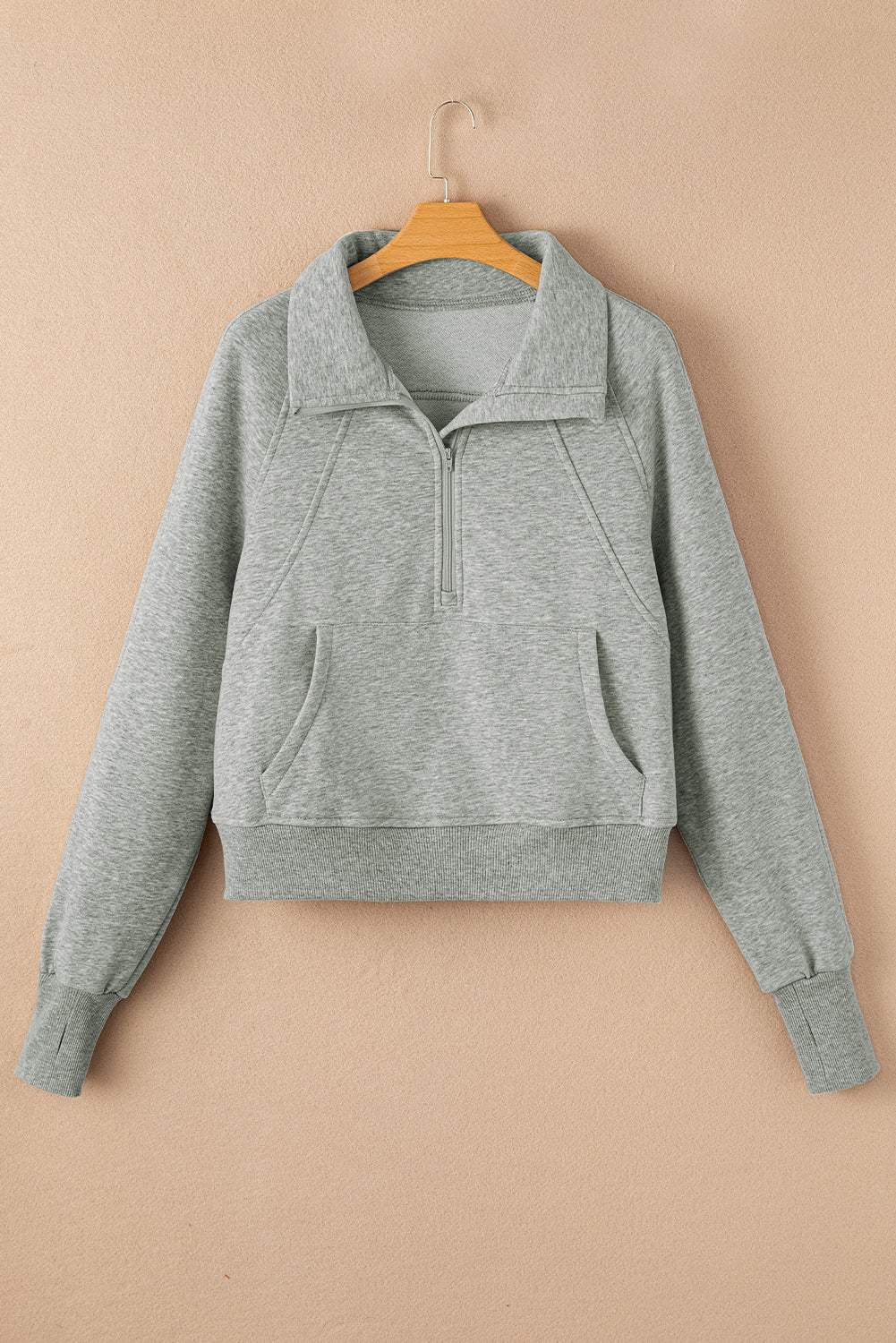 Fleece Lined Zip-Up Sweatshirt