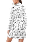 Ranch Life Women's Belted Satin Feel Dressing Lounge Robe
