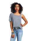 Savanna Top- Charcoal Grey