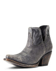 Hazel Western Boot- Distressed Black