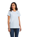 Ariat Flag Waver Tee- Halogen Blue