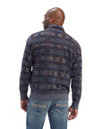Printed Overdyed Washed Sweater-MARITIME BLUE SOUTHWEST