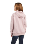REAL Glitter Logo Hoodie-ROSE HEATHER
