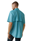 Rebar Made Tough VentTEK DuraStretch Work Shirt-CARIBBEAN SEA HEATHER