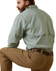 Rebar Made Tough VentTEK DuraStretch Work Shirt-GREEN BAY HEATHER
