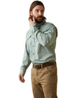 Rebar Made Tough VentTEK DuraStretch Work Shirt-GREEN BAY HEATHER