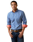 Wrinkle Free Wren Fitted Shirt-BRIGHT COBALT