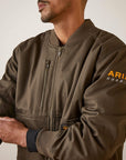 Rebar Stretch Canvas Bomber Jacket