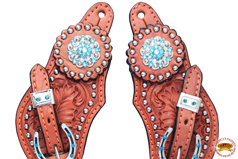 Hilason Western Style Men &amp; Womens Spur Straps for Horse Riding, Barrel Racing,Show,and Rodeo