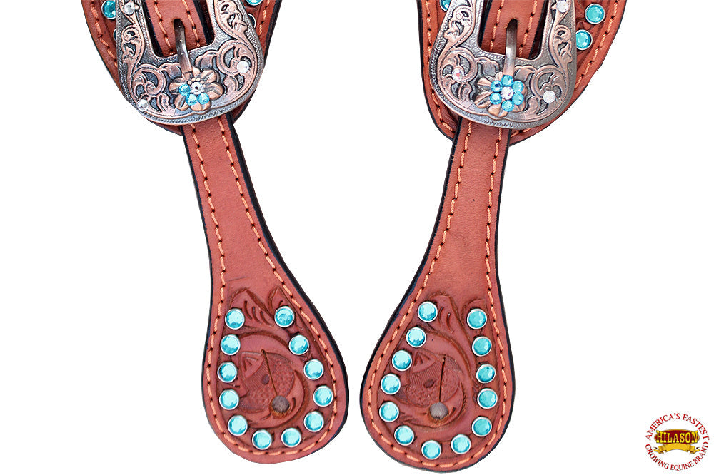 Hilason Western Style Men &amp; Womens Spur Straps for Horse Riding, Barrel Racing,Show,and Rodeo