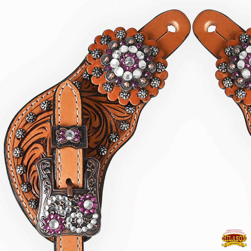 Hilason Western Style Men &amp; Womens Spur Straps for Horse Riding, Barrel Racing,Show,and Rodeo