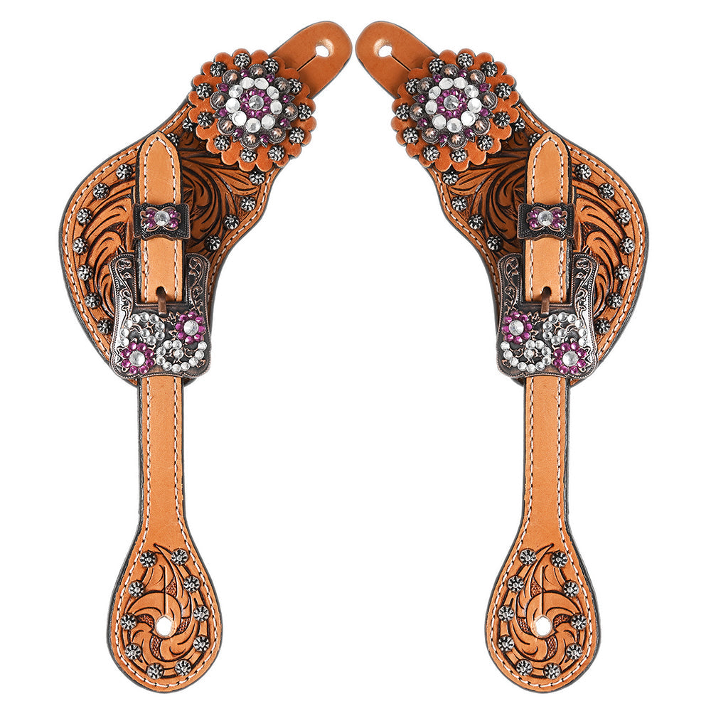 Hilason Western Style Men &amp; Womens Spur Straps for Horse Riding, Barrel Racing,Show,and Rodeo