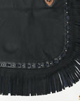 Hilason Western Horse Bull Riding Chinks Chaps Adult Pro Rodeo Bronc Leather Black