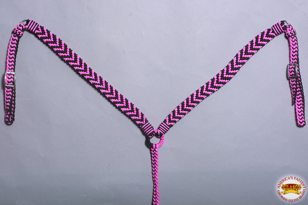 Hilason Horse Breast Collar Flat Braided Paracord