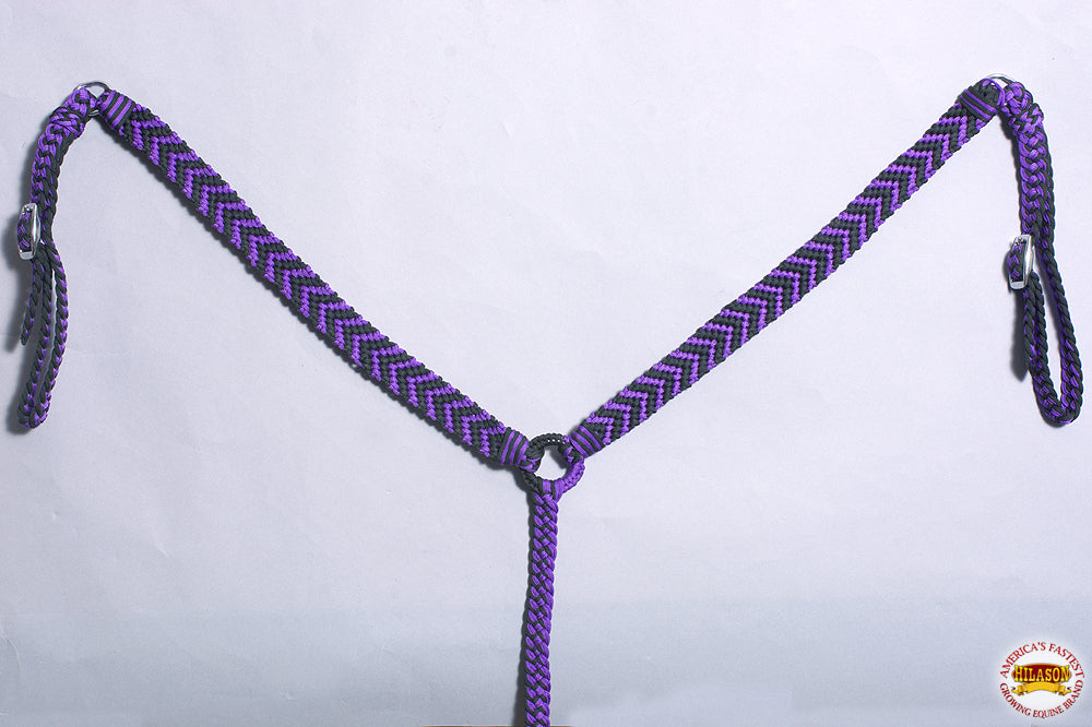 Hilason Horse Breast Collar Flat Braided Paracord