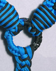 Hilason Horse Breast Collar  Braided Paracord Pink / Black