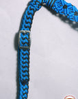 Hilason Horse Breast Collar  Braided Paracord Pink / Black