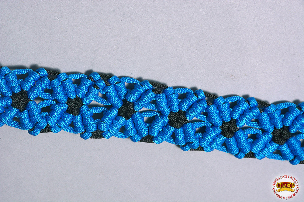 Hilason Horse Breast Collar Braided Paracord Pink / Black