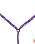 Hilason Horse Breast Collar  Braided Paracord Pink / Black