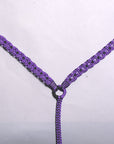 Hilason Horse Breast Collar  Braided Paracord Pink / Black