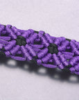Hilason Horse Breast Collar  Braided Paracord Pink / Black