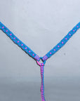Hilason Horse Breast Collar  Braided Paracord Pink / Black