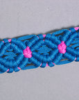 Hilason Horse Breast Collar  Braided Paracord Pink / Black