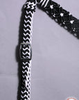 Hilason Horse Breast Collar Braided Paracord Pink / Black