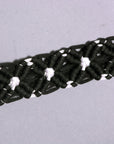 Hilason Horse Breast Collar  Braided Paracord Pink / Black