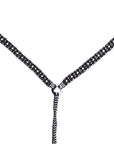 Hilason Horse Breast Collar  Braided Paracord Pink / Black