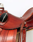 Western Horse Wade Saddle American Leather Ranch Roping Mahogany