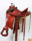 Western Horse Wade Saddle American Leather Ranch Roping Mahogany