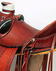 Western Horse Wade Saddle American Leather Ranch Roping Mahogany