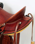 Western Horse Wade Saddle American Leather Ranch Roping Mahogany