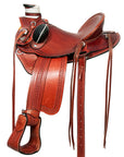 Western Horse Wade Saddle American Leather Ranch Roping Mahogany