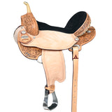 Hilason Gaited Western Horse Flex Pleasure American Leather Saddle