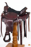 Hilason Western Horse Treeless Trail Pleasure American Leather Saddle