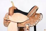 Hilason Treeless Barrel Saddle - Premium American Leather