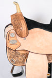 Hilason Western Horse Treeless Barrel Saddle American Leather