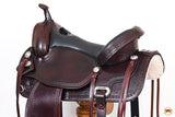 Hilason Western Horse Treeless Trail Pleasure American Leather Saddle