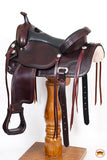 Hilason Western Horse Treeless Trail Pleasure American Leather Saddle