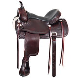 Hilason Western Horse Treeless Barrel Saddle American Leather